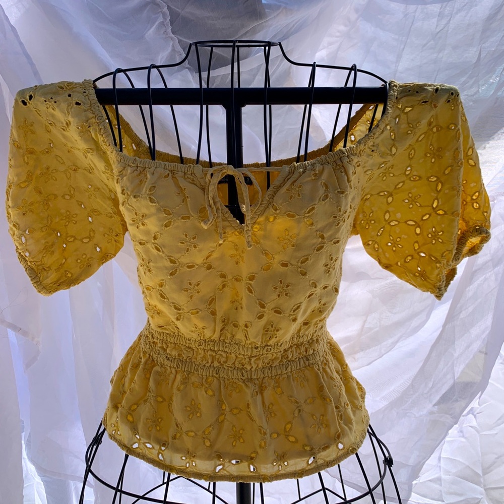 Abercrombie & Fitch Yellow Blouse